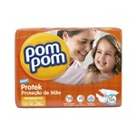 Ficha técnica e caractérísticas do produto Fralda Pom Pom Protek Baby Proteção de Mãe Jumbo P 32 Unidades