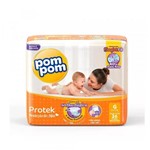 Ficha técnica e caractérísticas do produto Fralda Pom Pom Protek Prot.mãe G C/26