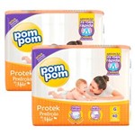 Ficha técnica e caractérísticas do produto Fralda Pom Pom Protek Proteção de Mãe Mega com 88 Unidades - Tamanho G