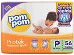 Ficha técnica e caractérísticas do produto Fralda Pom Pom Protek Proteção de Mãe Mega - P 56 Unidades