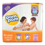 Ficha técnica e caractérísticas do produto Fralda Pom Pom Protek Proteção de Mãe Mega Xxg 26 Unidades