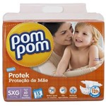 Ficha técnica e caractérísticas do produto Fralda Pom Pom Protek Proteção de Mãe SXG - 60 Unidades