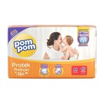 Ficha técnica e caractérísticas do produto Fralda Pom Pom Protek Proteção de Mãe Tamanho M Pacote Mega 46 Fraldas Descartáveis