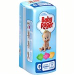 Ficha técnica e caractérísticas do produto Fraldas Descartáveis Baby Roger Clássica G - 7 Unidades