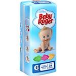 Ficha técnica e caractérísticas do produto Fraldas Descartáveis Baby Roger Prática G - 24 Unidades