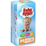Ficha técnica e caractérísticas do produto Fraldas Descartáveis Baby Roger Prática M - 28 Unidades