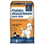 Ficha técnica e caractérísticas do produto Fraldas Descartáveis para Cães Tamanho M