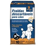 Ficha técnica e caractérísticas do produto Fraldas Descartáveis para Cães Tamanho P