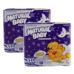 Ficha técnica e caractérísticas do produto Fraldas Natural Baby Noturna SXG - 36 Unidades