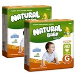 Ficha técnica e caractérísticas do produto Fraldas Natural Baby Premium G - 160 Unidades