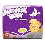 Ficha técnica e caractérísticas do produto Fraldas Natural Baby Premium G - 24 Unidades