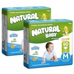 Ficha técnica e caractérísticas do produto Fraldas Natural Baby Premium M - 180 Unidades