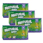 Ficha técnica e caractérísticas do produto Fraldas Natural Baby Premium Mega M - Kit com 176 Unidades