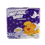 Ficha técnica e caractérísticas do produto Fraldas Natural Baby Premium SXG - 18 Unidades