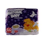 Ficha técnica e caractérísticas do produto Fraldas Natural Baby Premium XG - 20 Unidades