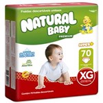 Ficha técnica e caractérísticas do produto Fraldas Natural Baby Premium XG - 70 Unidades