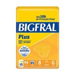 Ficha técnica e caractérísticas do produto Fraldas para Incontinencia Bigfral Plus G - 8un.