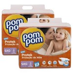 Ficha técnica e caractérísticas do produto Fraldas Pom Pom Protek Proteção de Mãe SXG - 120 Unidades