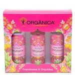 Framboesa & Orquídea Orgânica - Kit Loção Hidratante + Sabonete Líquido + Body Splash Kit - 100ml + 100ml + 100ml