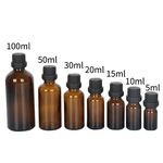 Ficha técnica e caractérísticas do produto Frasco de óleo essencial de Brown anti-roubo perfume frasco de amostra loção garrafa tampa de vidro essência líquida longe da garrafa