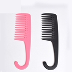 Ficha técnica e caractérísticas do produto Gancho Handle Anti cabelo estático Escova Styling tingimento cabeleireiro Grande Tooth Hair Salon Comb
