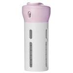 Garrafa Dispenser Portátil 4 em 1 Shampoo Gel Cremes Rosa Viagens Loção - Ideal