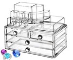 Ficha técnica e caractérísticas do produto Gaveteiro de Acrilico Organizador 128 - Makesterapia Store