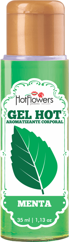 Ficha técnica e caractérísticas do produto Gel Aromatizante Hot Menta - Hot Flowers