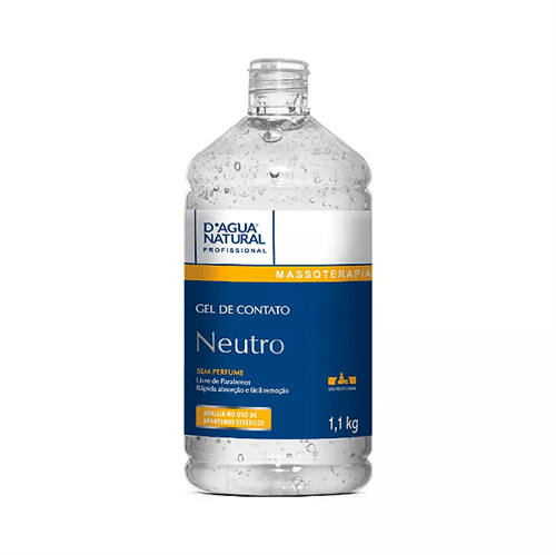Ficha técnica e caractérísticas do produto Gel de Contato Neutro 1,1Kg - D'água Natural