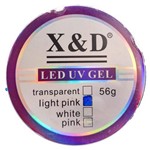 Gel de Unha Led Uv X&d Light Pink 56g Acrigel