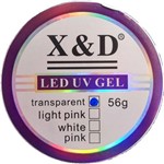 Gel de Unha Led Uv X&d Transparent 56g Acrigel