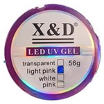 Ficha técnica e caractérísticas do produto Gel de Unha Led Uv X&d Light Pink 56g Acrigel
