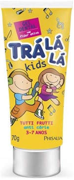 Gel Dental com Flúor Trá Lá Lá Kids Tutti-Frutti 50g Phisalia
