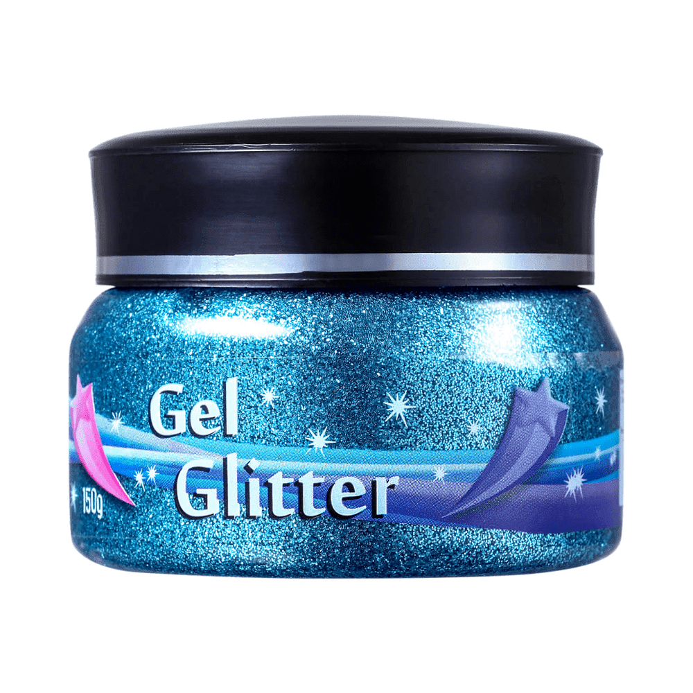 Ficha técnica e caractérísticas do produto Gel Glitter ColorMake Azul 150g