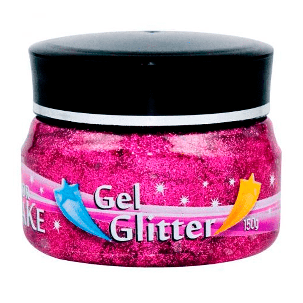 Ficha técnica e caractérísticas do produto Gel Glitter ColorMake Pink 150g