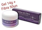 Ficha técnica e caractérísticas do produto Gel Pink Lu2 14g Piubella + Fibra De Vidro 50un
