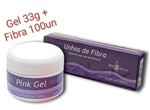Ficha técnica e caractérísticas do produto Gel Pink Lu2 33g Piubella + Fibra De Vidro 100un