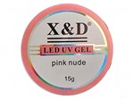 Ficha técnica e caractérísticas do produto Gel Pink Nude Led Uv X&D 15gr para Unhas Gel e Acrigel