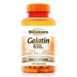Ficha técnica e caractérísticas do produto Gelatin 650mg Colágeno Hidrolisado Sundown 100 Cápsulas