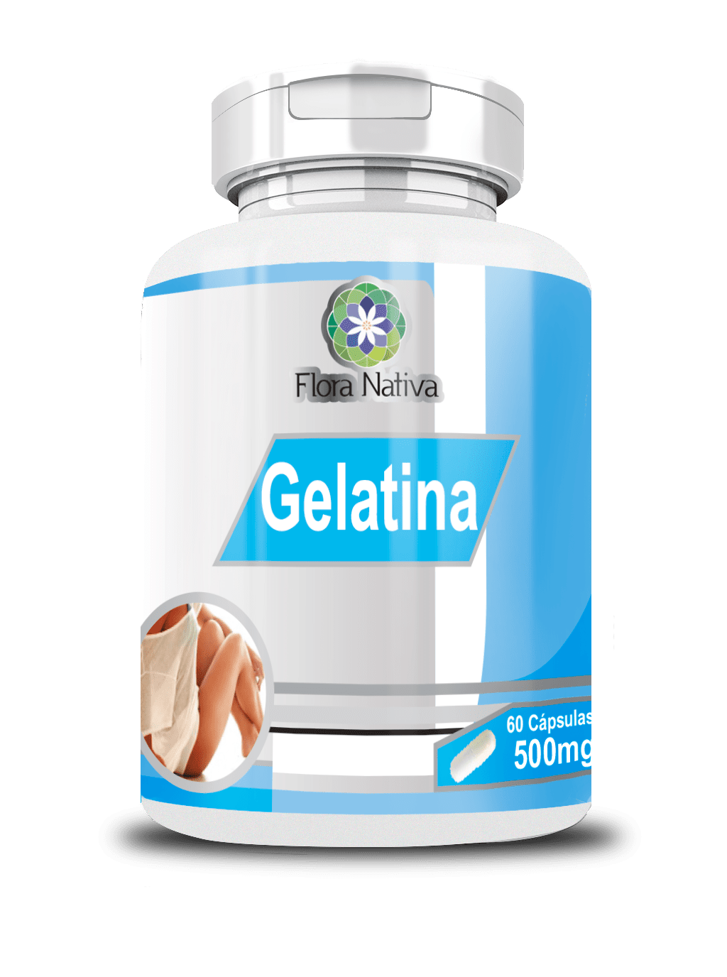 Ficha técnica e caractérísticas do produto Gelatina 60 Cápsulas