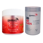 Ficha técnica e caractérísticas do produto Gelatina Capilar 500g + Botox Capilar 3D Argan 1kg Paiolla