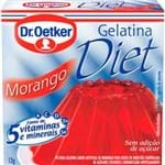 Ficha técnica e caractérísticas do produto Gelatina Pó Diet Oetker Morango 12g