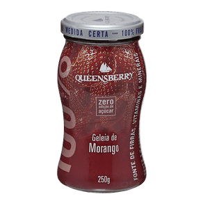 Ficha técnica e caractérísticas do produto Geleia Queensberry 100% Fruit Morango 250g
