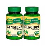 Ficha técnica e caractérísticas do produto Gengibre com Chá Verde 120 Comprimidos 400mg Unilife Kit 2un