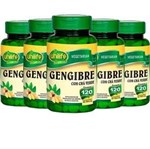 Ficha técnica e caractérísticas do produto Gengibre com Chá Verde - 5x 120 Comprimidos - Unilife