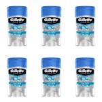 Ficha técnica e caractérísticas do produto Gillette Clear Gel Cool Wave Desodorante 45g (Kit C/06)
