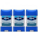 Ficha técnica e caractérísticas do produto Gillette Clear Gel Desodorante Dry Stick Antibacteriano 82g (Kit C/03)