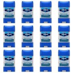 Gillette Clear Gel Desodorante Dry Stick Antibacteriano 82g (kit C/12)