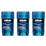 Ficha técnica e caractérísticas do produto Gillette Clear Gel Desodorante Dry Stick Clinical 45g (Kit C/03)