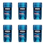 Ficha técnica e caractérísticas do produto Gillette Clear Gel Desodorante Dry Stick Clinical 45g - Kit com 06
